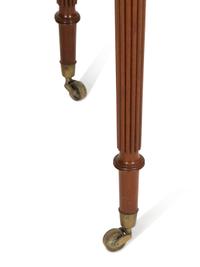 A Regency Mahogany Wash Stand with Original Covers for Bowl Cut-outs