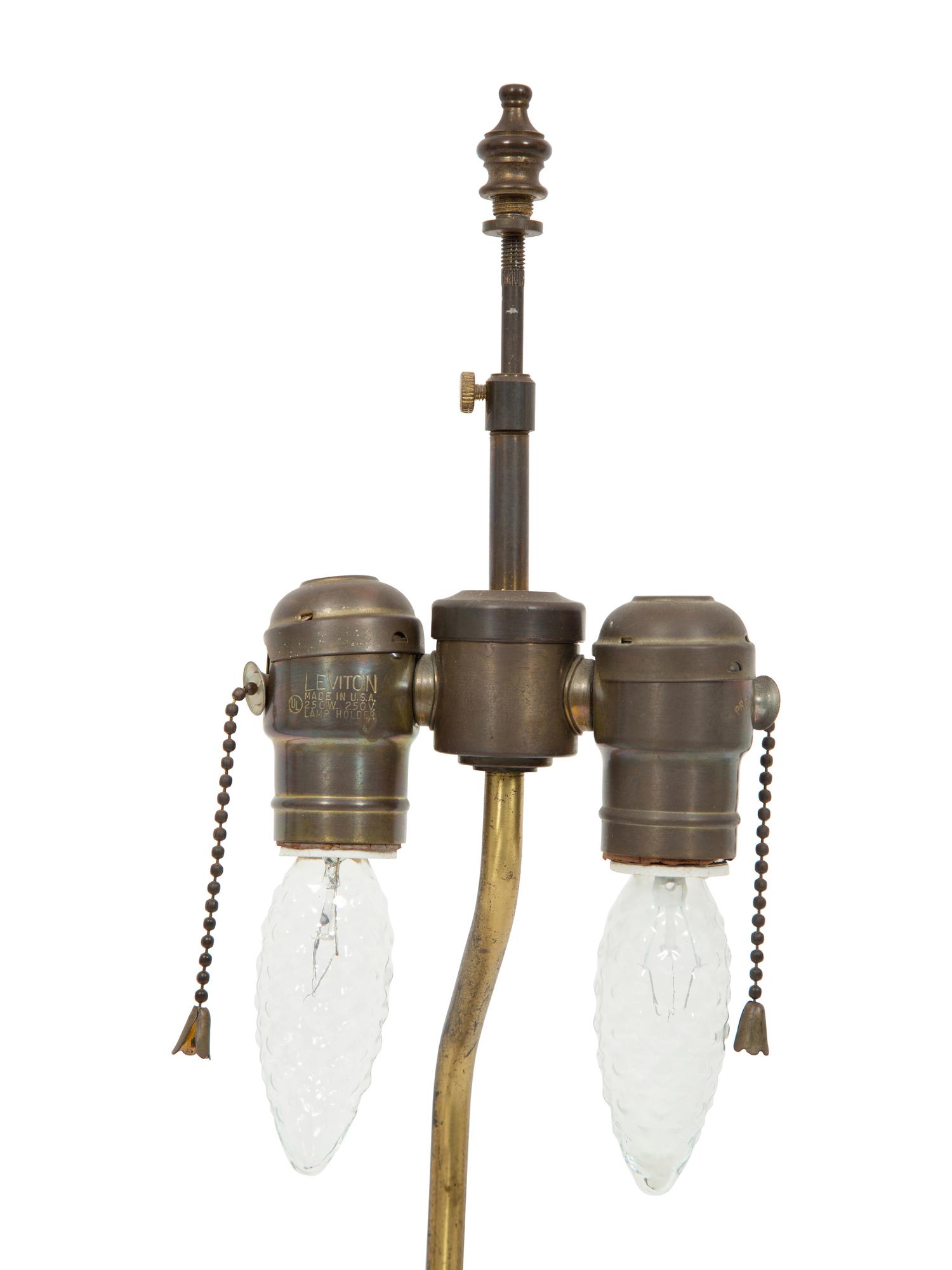 A French Biscuit Porcelain Group Mounted as a Lamp