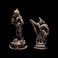 Two Indian Bronze Figures of Female Deities