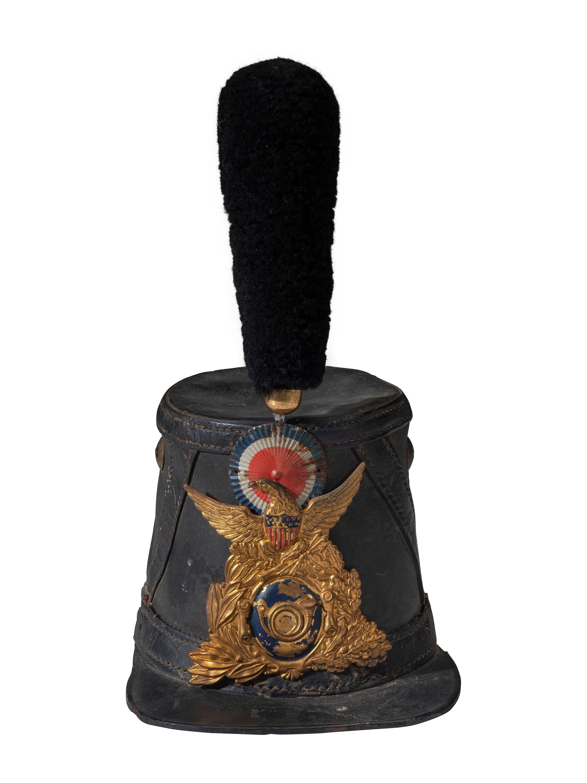 [CIVIL WAR]. U.S. Civil War import Model 1860 French-pattern shako.