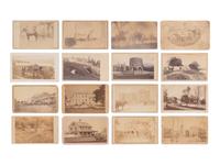 [EARLY PHOTOGRAPHY]. An assortment of 45 CDVs taken outdoors, incl. many prominent structures.