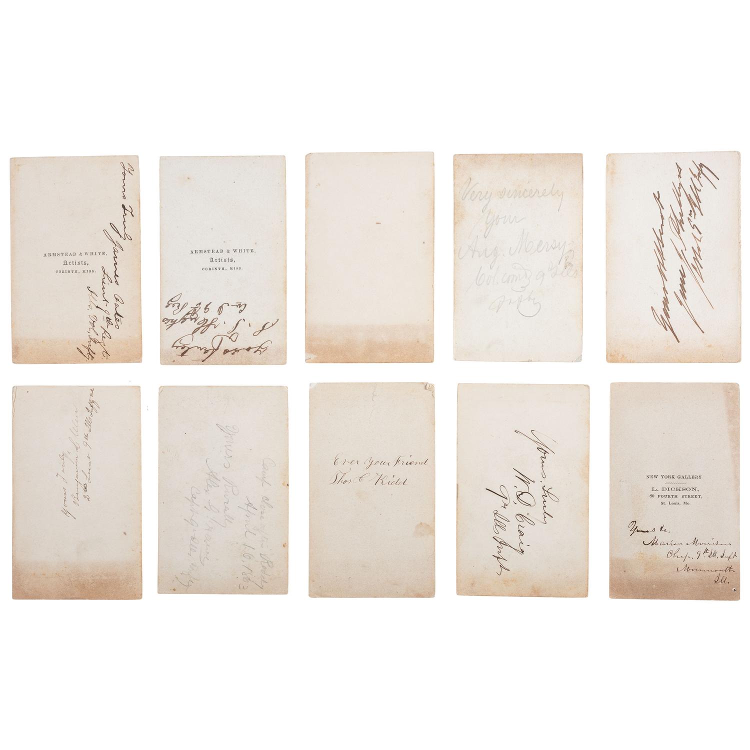 Surgeon Emil Guelich, 9th Illinois Volunteer Infantry. Archive comprising insignia, photographs, and personal items.