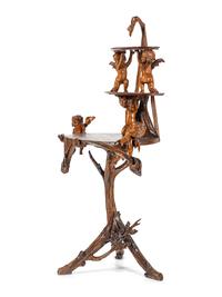 A Venetian Carved Walnut "Fantasy" Table