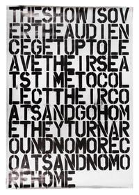 Christopher Wool and Felix Gonzalez-Torres, (20th Century), Untitled (poster), 1993 (a collaborative work by Christopher Wool and Felix