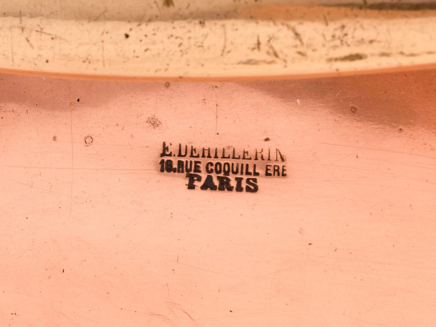 A French Copper Daubière with Brass Handles
