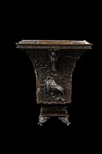 A Japanese Bronze Flower Vase