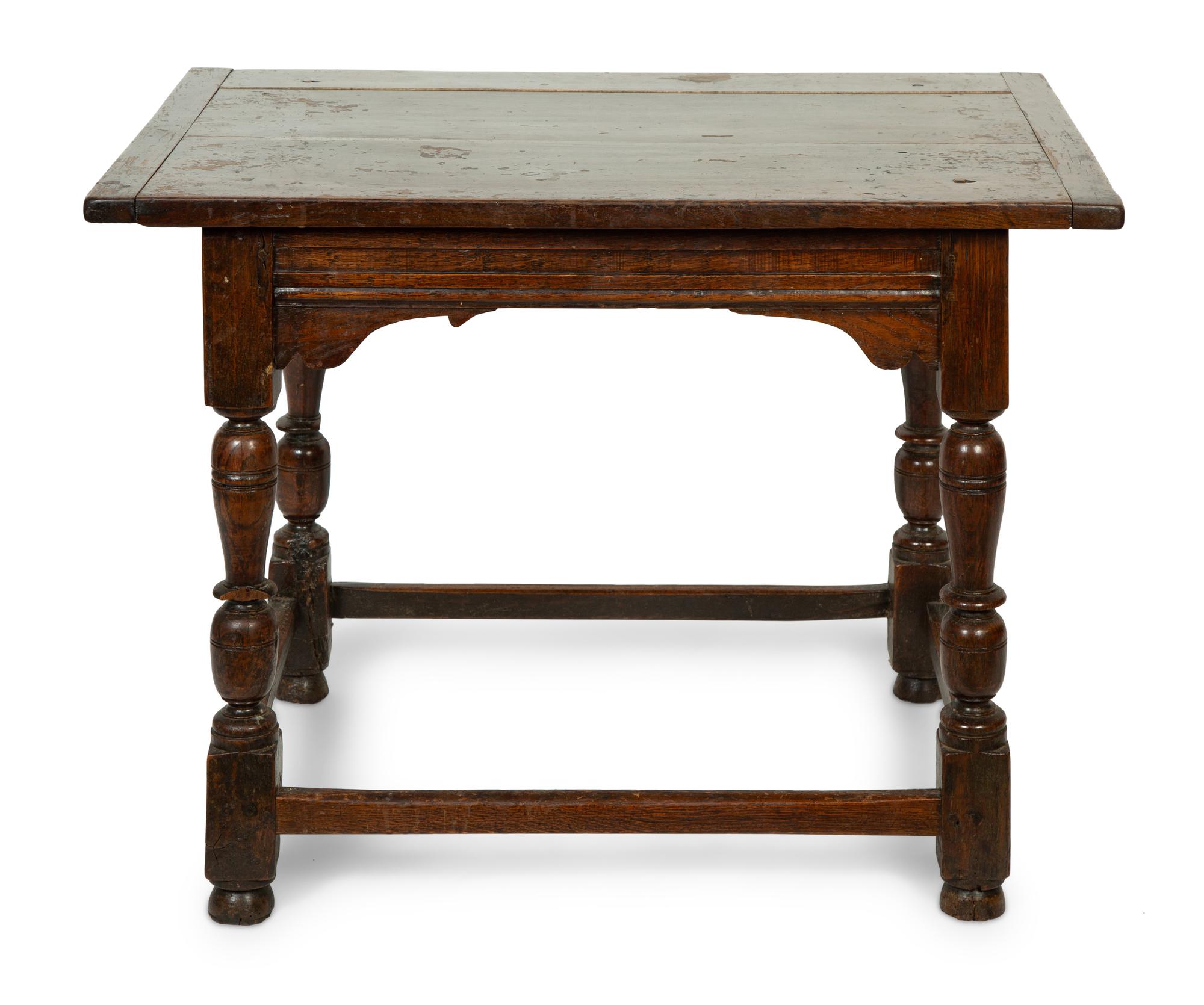 A William and Mary Oak Side Table