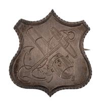 [CIVIL WAR]. Engraved IX Corps badge.