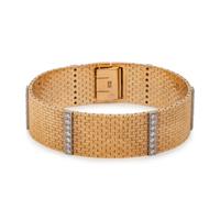YELLOW GOLD AND DIAMOND BRACELET