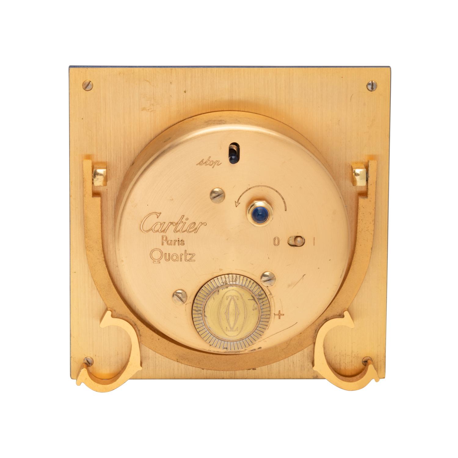CARTIER, TRAVEL ALARM CLOCK