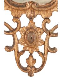An Italian Baroque Style Giltwood Mirror