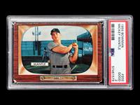 A 1955 Bowman Mickey Mantle Baseball Card No. 200 (PSA 2 GOOD)
