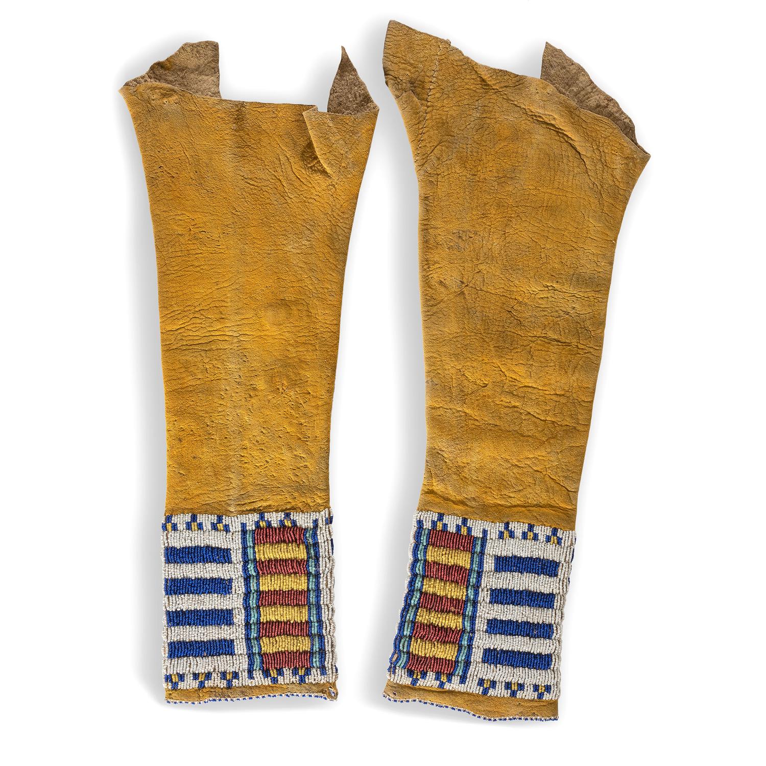 Cheyenne Girl's Beaded Hide Leggings