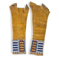 Cheyenne Girl's Beaded Hide Leggings