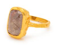 A Yellow Gold and Diamond Ring,