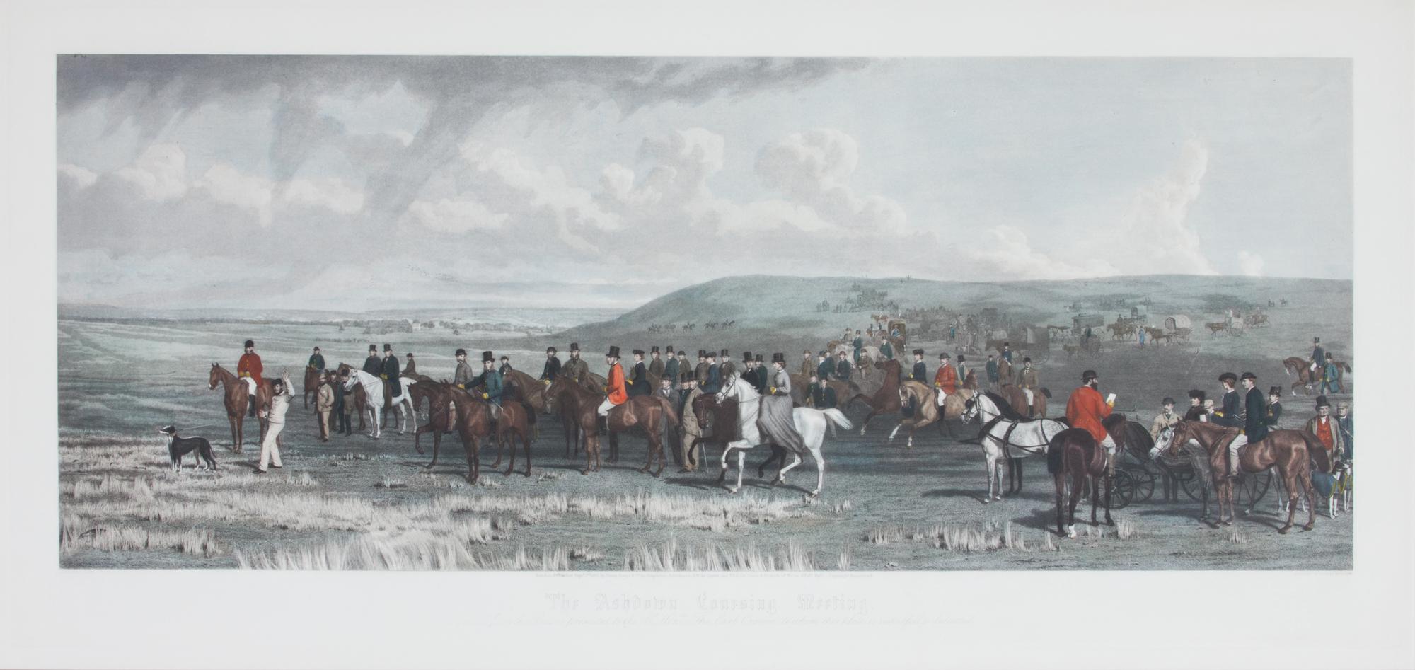 A Handcolored Engraving by Charles Mottram 20 x 42 inches. — AFTER STEVE PIERCE