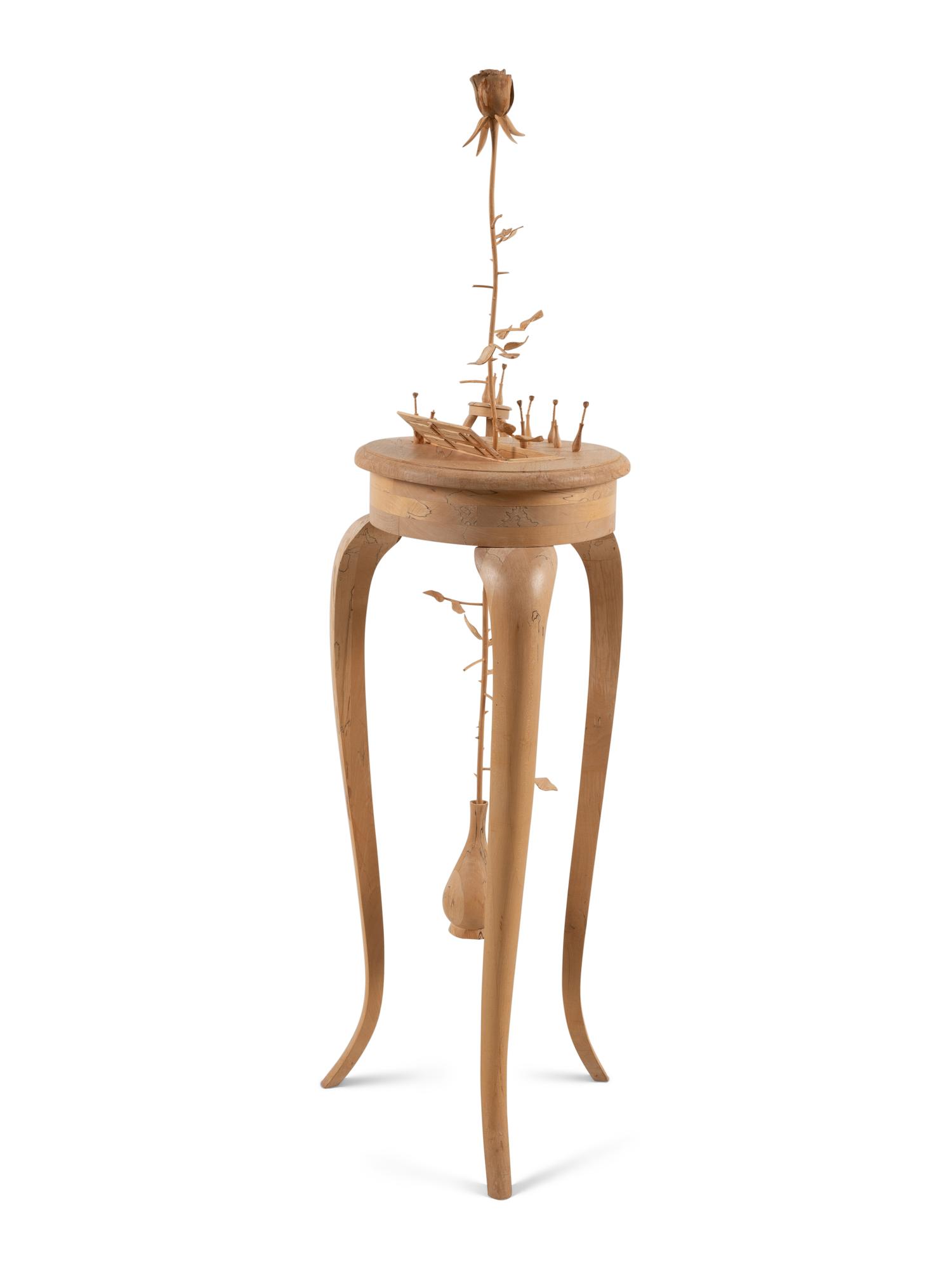 Sculptural Pedestal Table