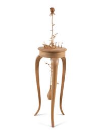 Sculptural Pedestal Table