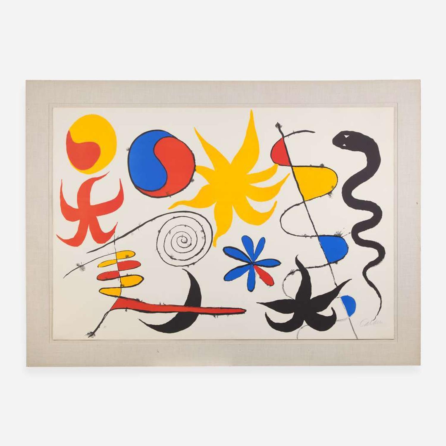 Alexander Calder (American, 1898-1976) Serpent Parmi Les Etoiles
