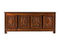 An Italian Walnut Console Cabinet