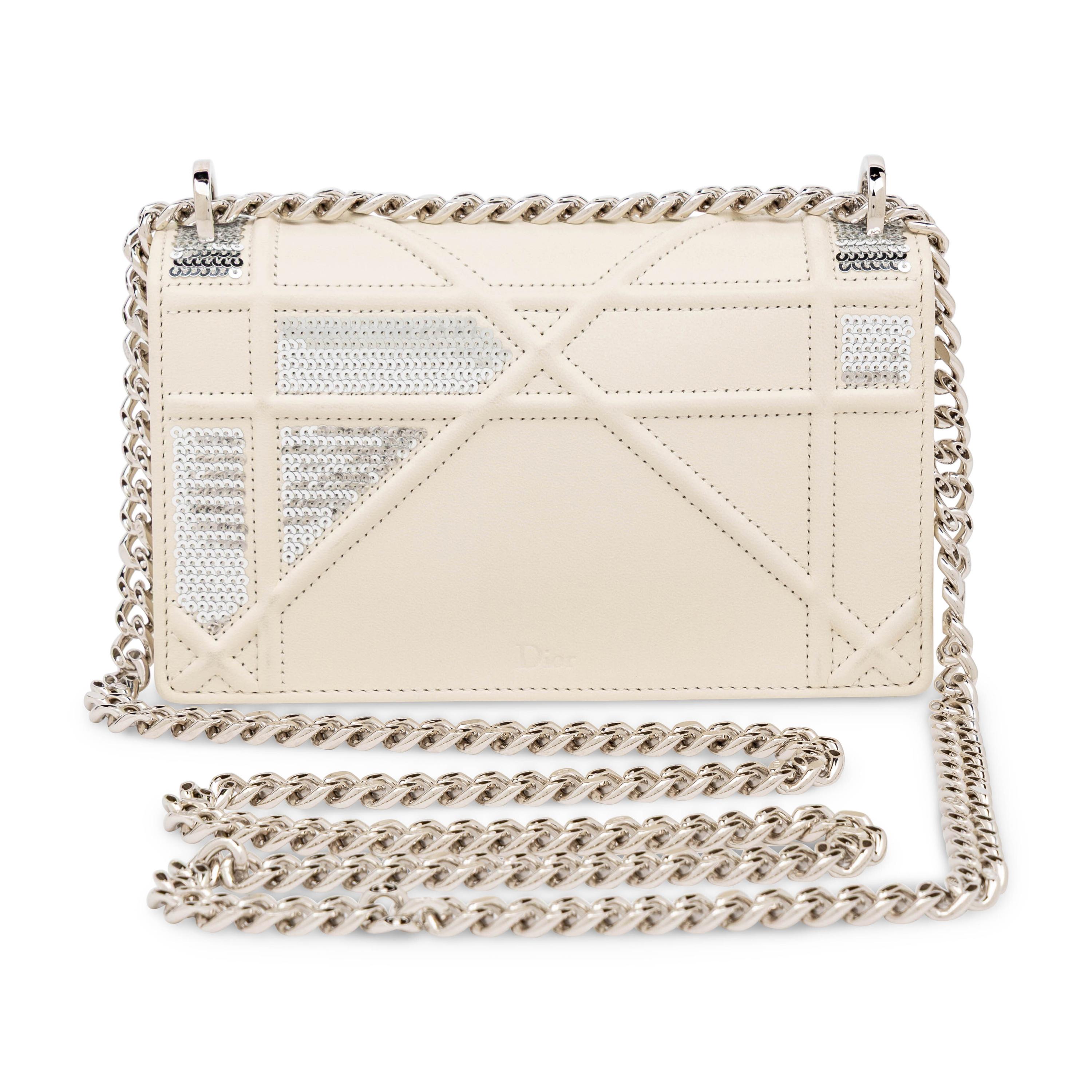 Christian Dior, Mini Diorama Bag in Sequined Leather