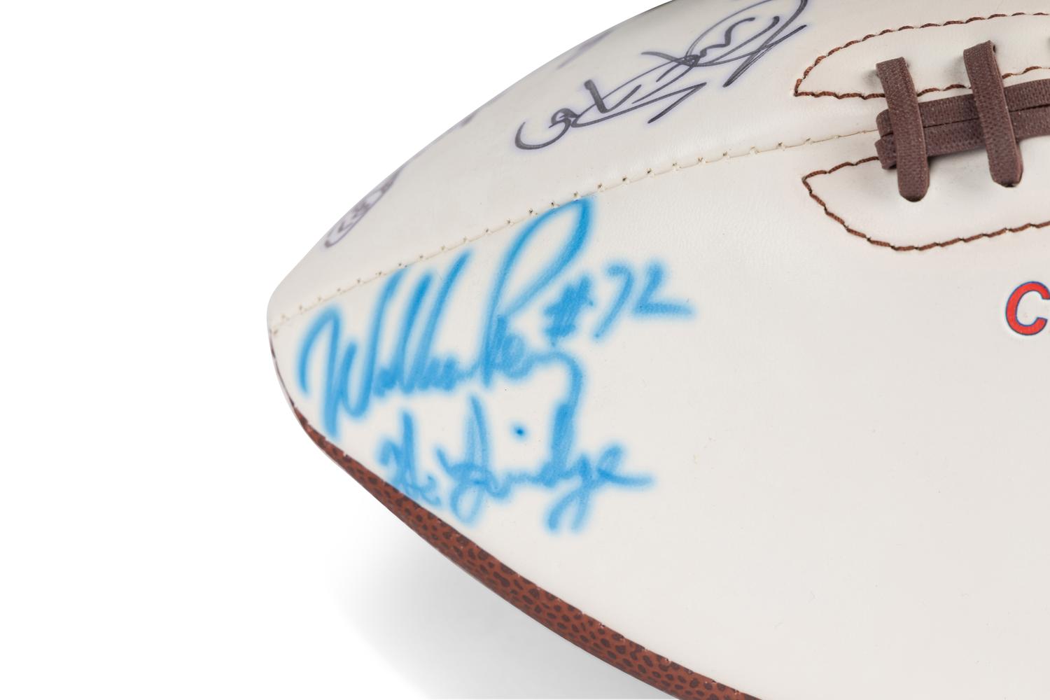 A Large Group of Chicago Bears Signed Autograph Items Including Dan Hampton and William Perry