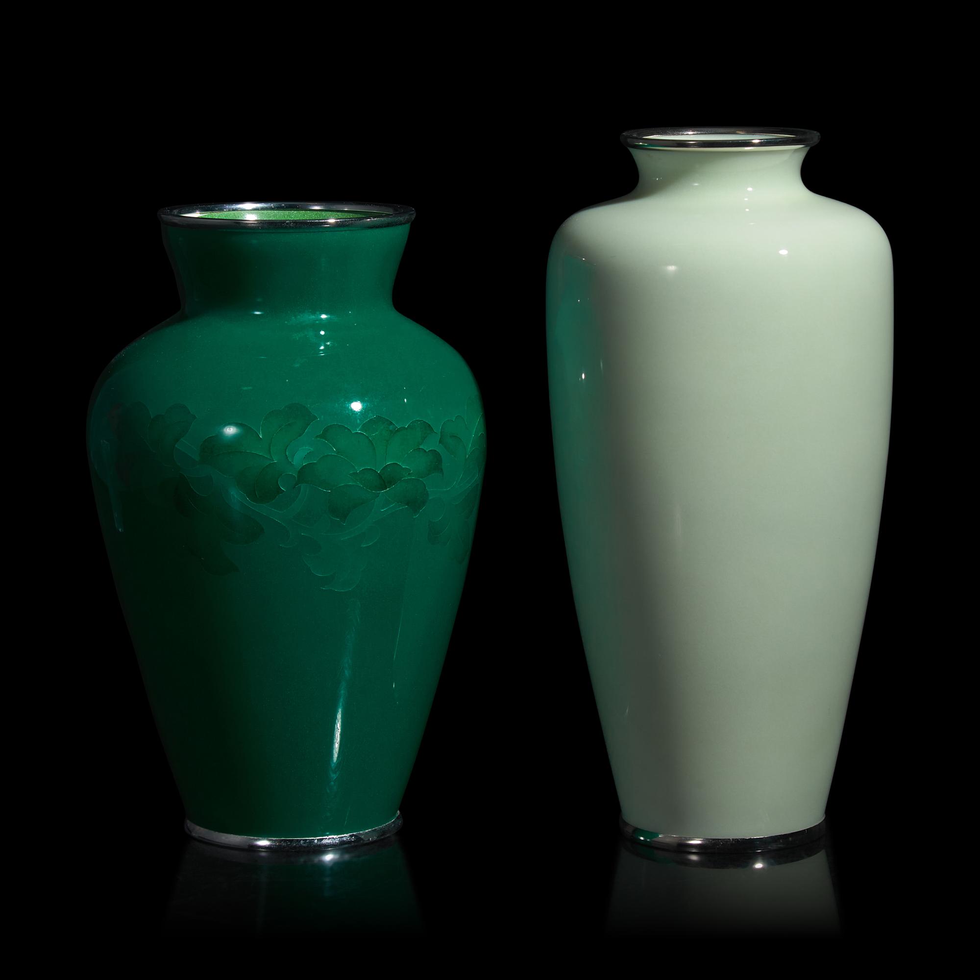Two Japanese Cloisonné Vases, 20th Century