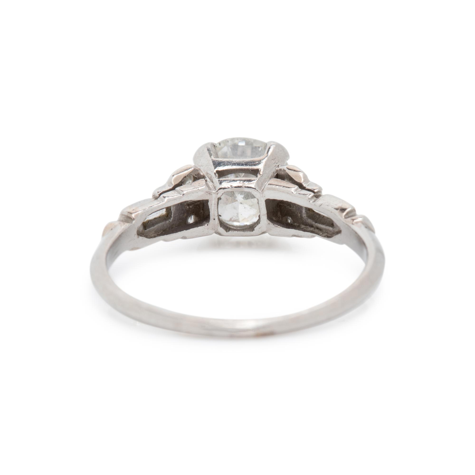 ART DECO, CLARITY ENHANCED DIAMOND RING