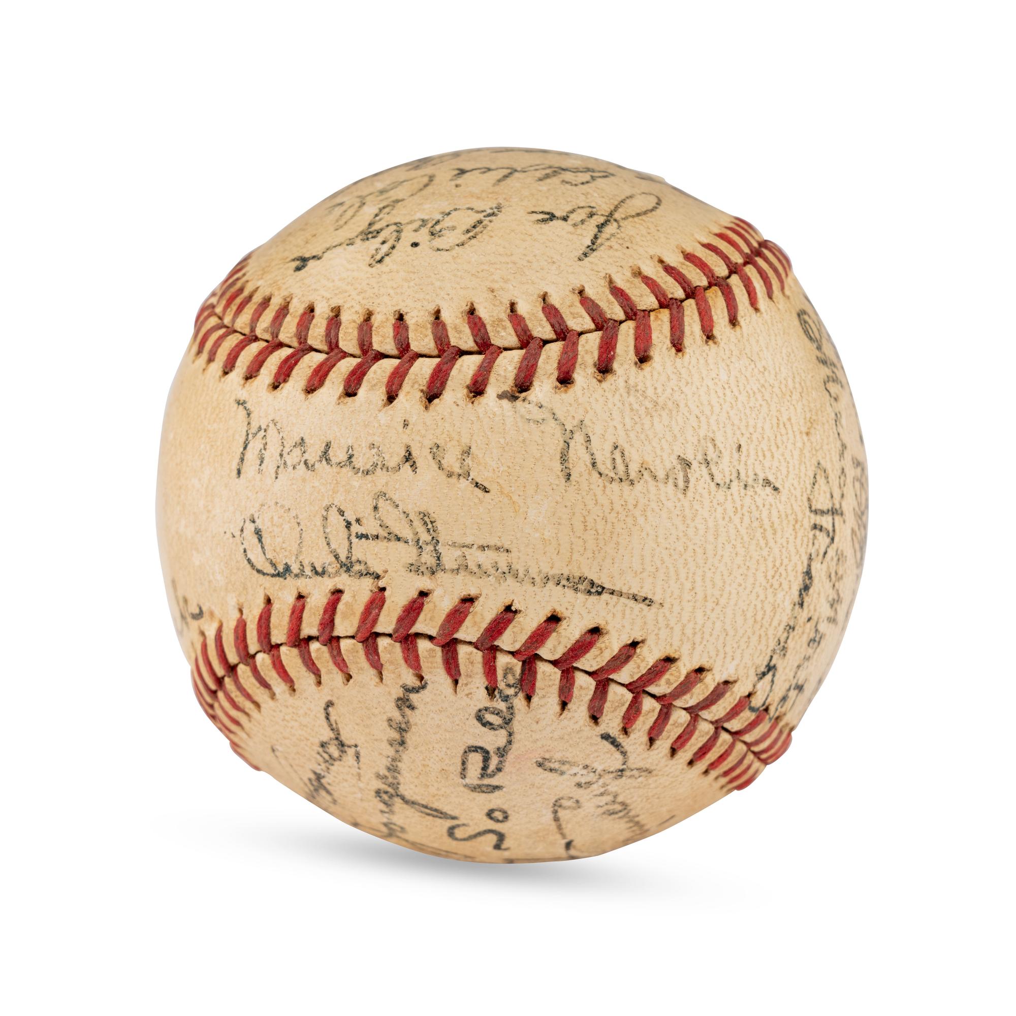 A 1940 San Antonio Missions Team Signed Autograph Baseball