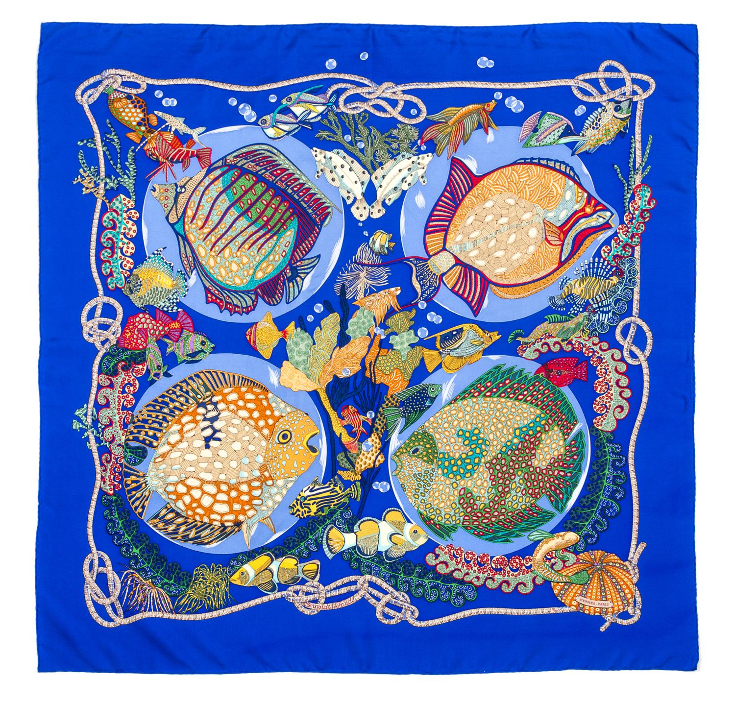 An Hermes 90cm Silk Scarf, 36"x36".