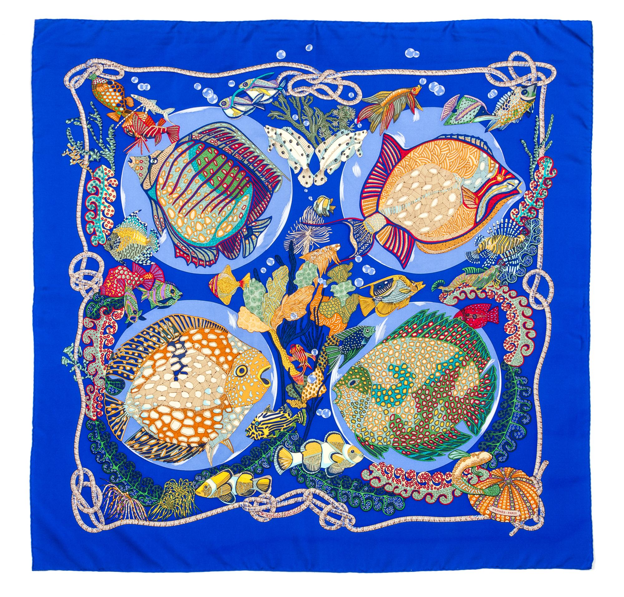 An Hermes 90cm Silk Scarf, 36"x36".
