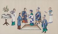 Two Chinese Export Pith Paintings