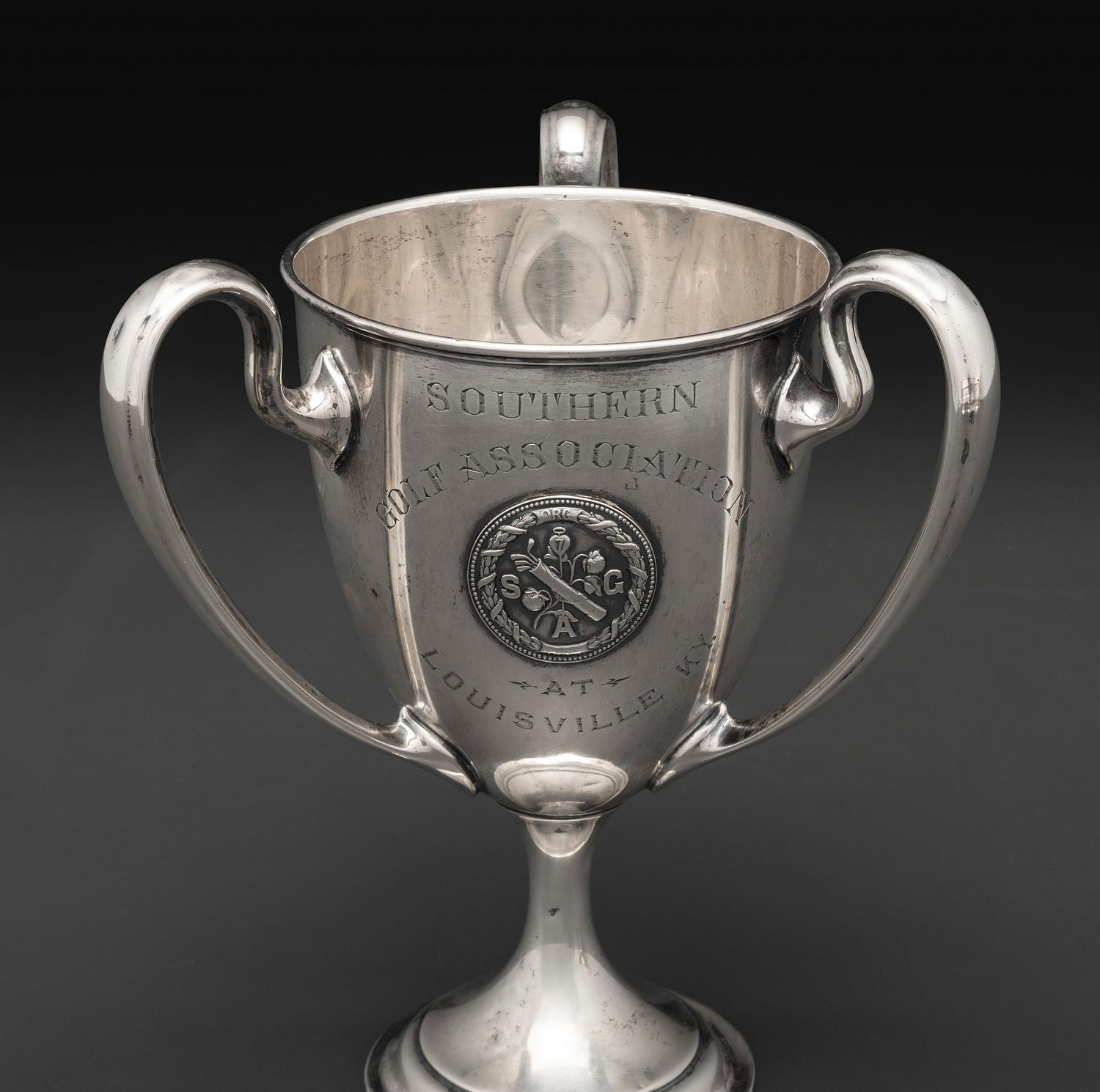 A Three-Handled American Silver Trophy Cup and Basket