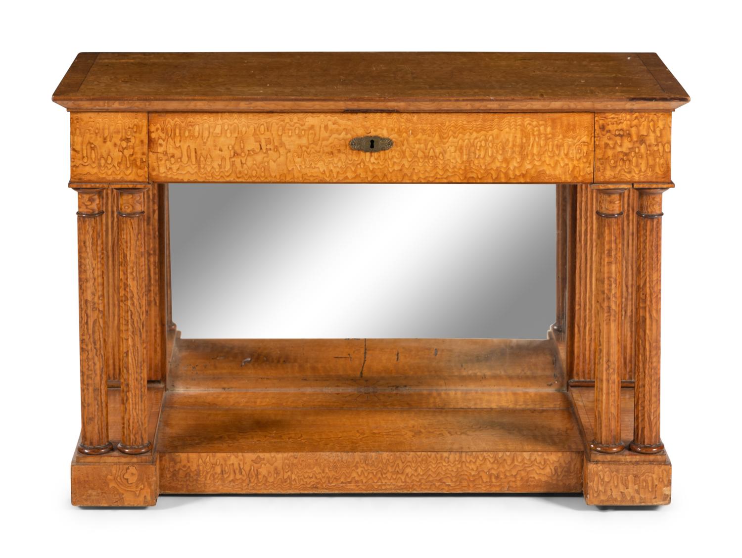 A Continental Maple Console Desserte