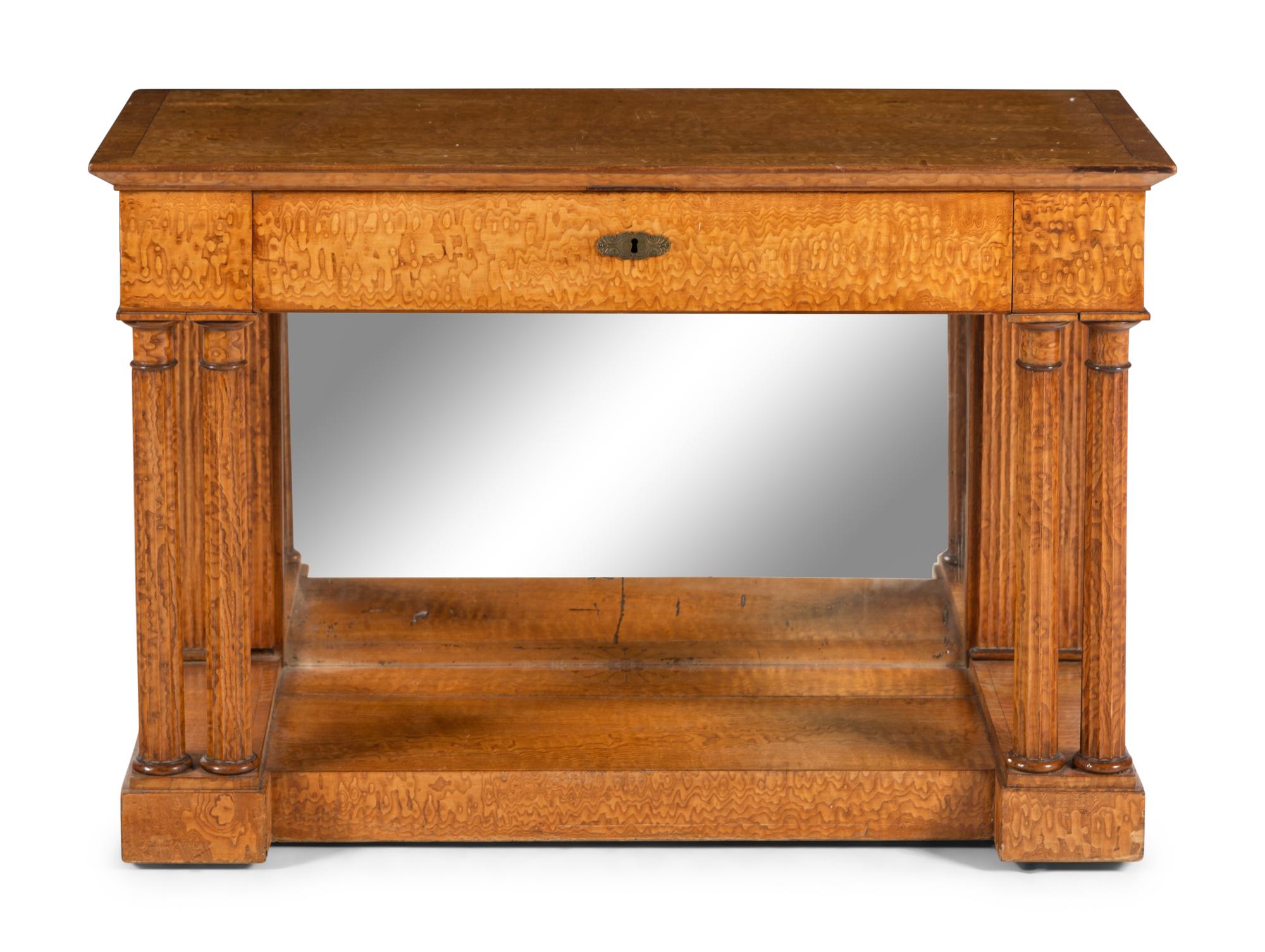 A Continental Maple Console Desserte