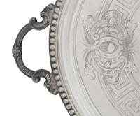 Two Victorian Silver-Plate Trays