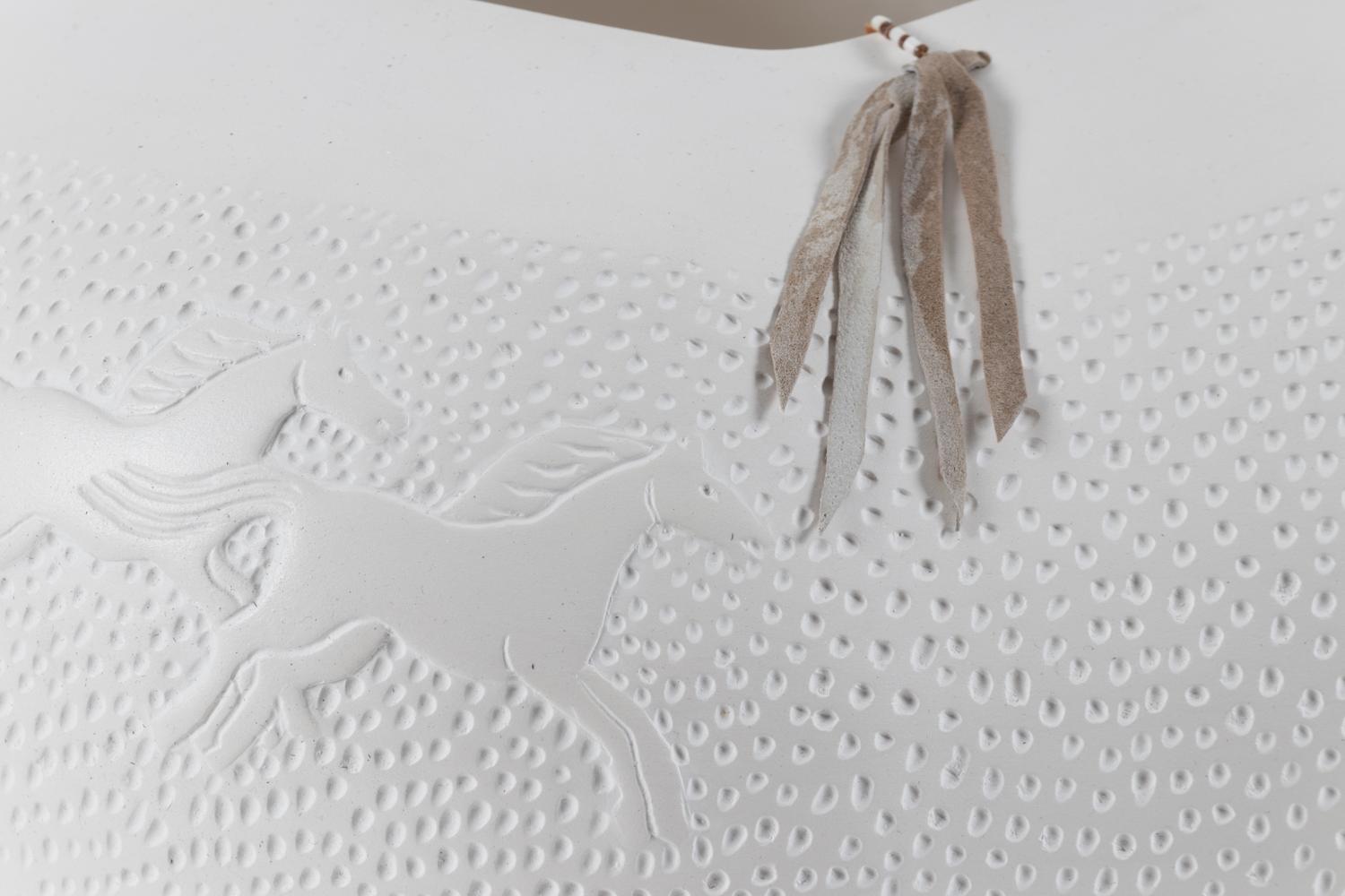 Pottery Jar, with Horses