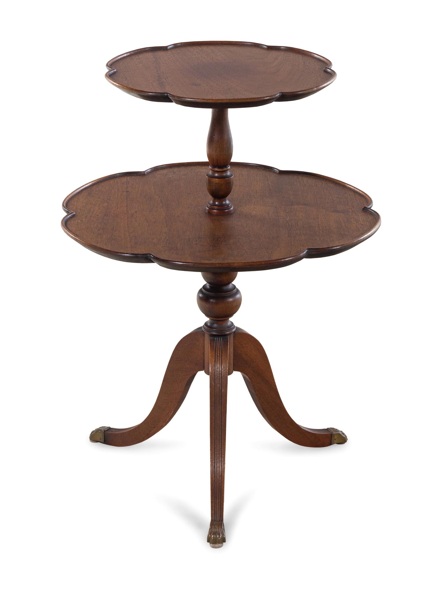 A George III Style Mahogany Two-Tier Table