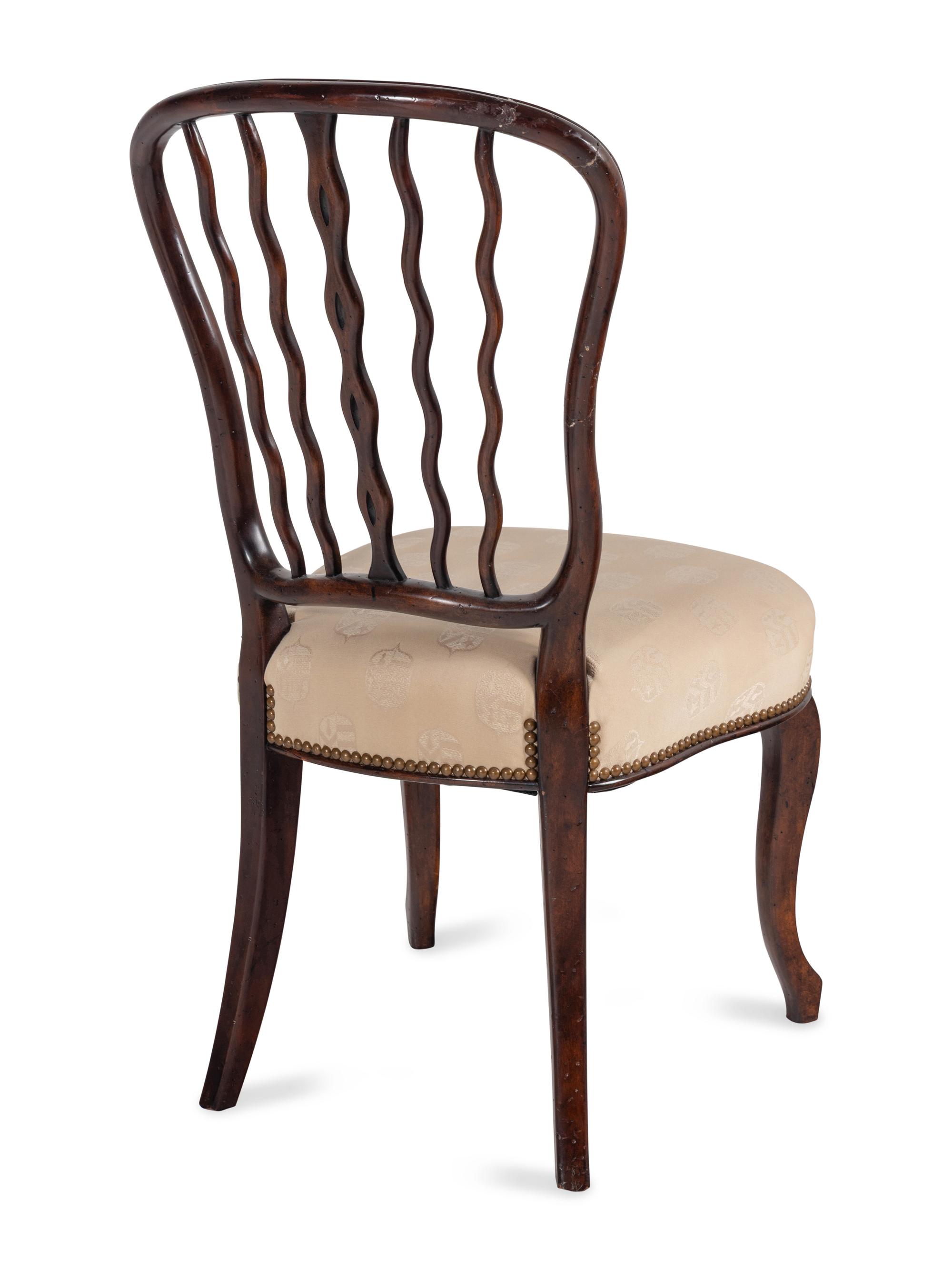 A Set of Eight Theodore Alexander Althorp Mahogany Dining Chairs