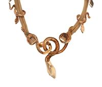 ILIAS LALAOUNIS, YELLOW GOLD AND RUBY SERPENT NECKLACE