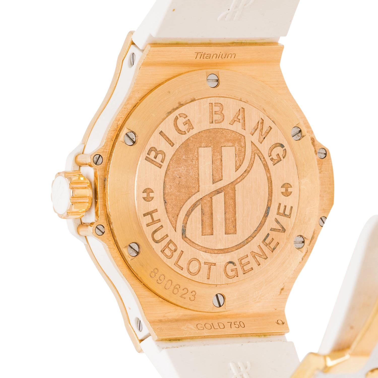 HUBLOT, 'BIG BANG' 18K ROSE GOLD AND DIAMOND WATCH
