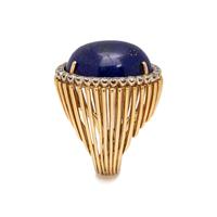 LAPIS LAZULI AND DIAMOND RING