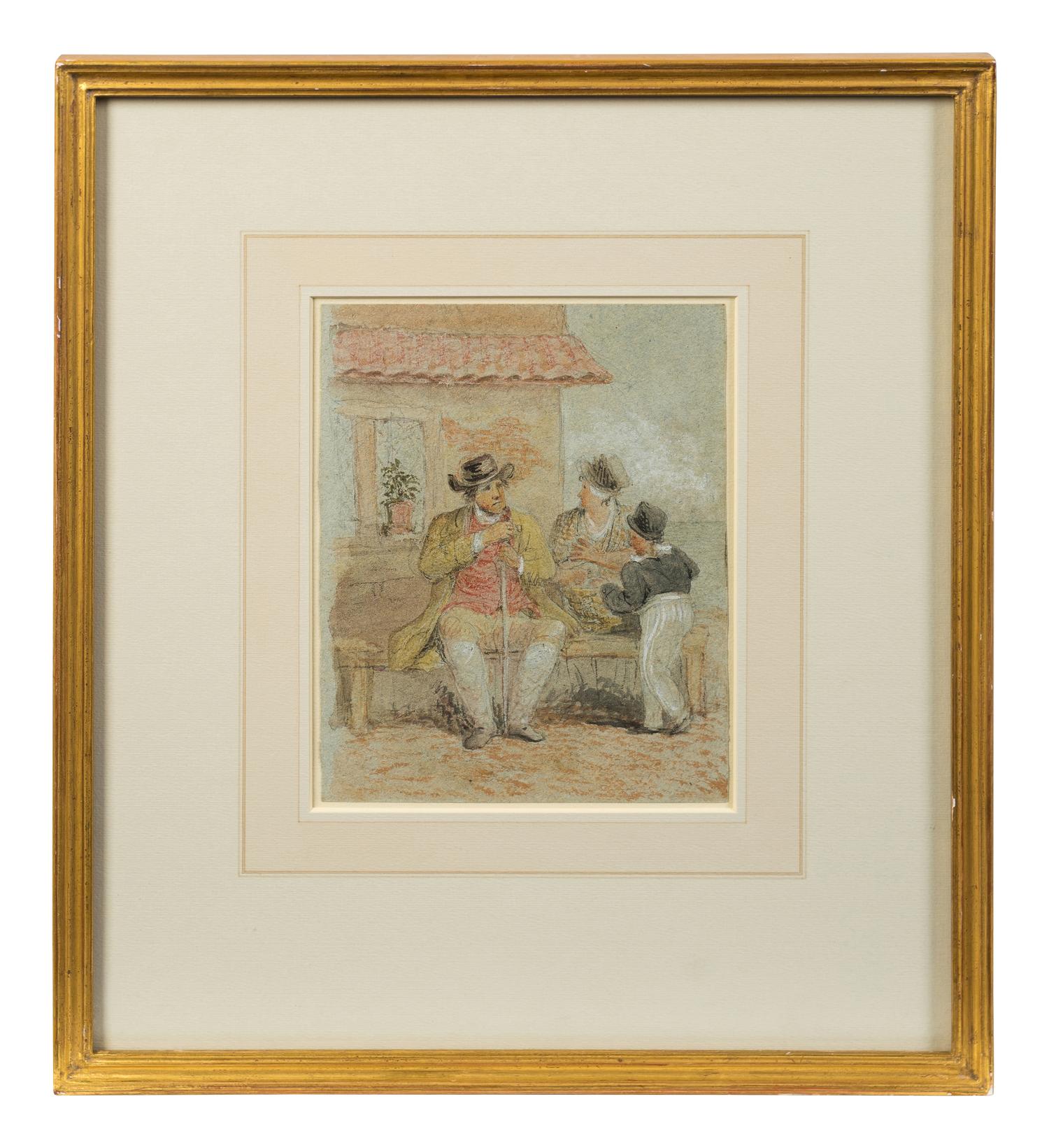 Three Drawings of Figures