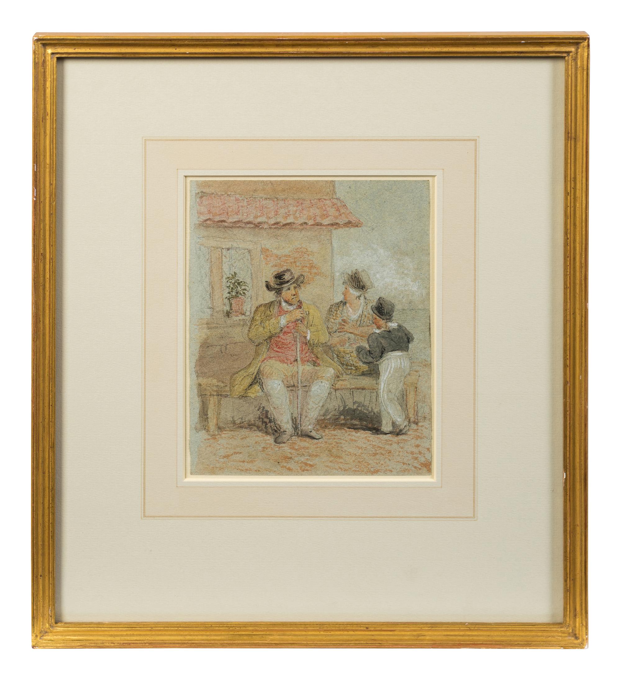 Three Drawings of Figures