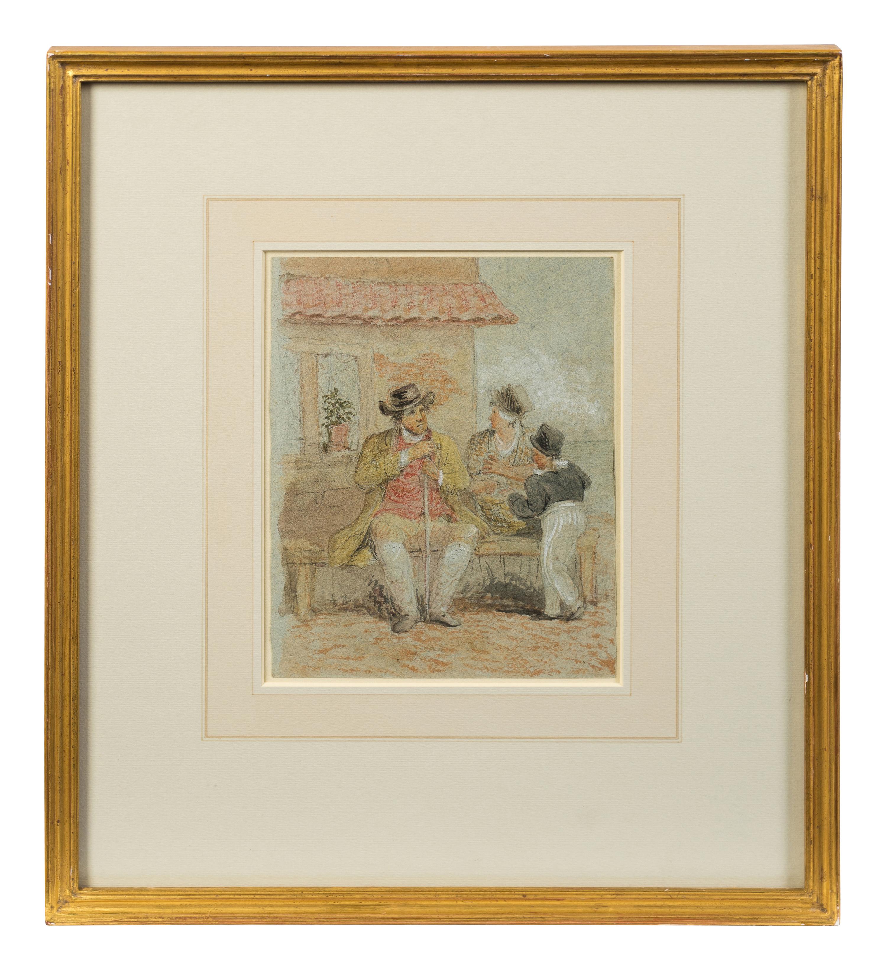 Three Drawings of Figures