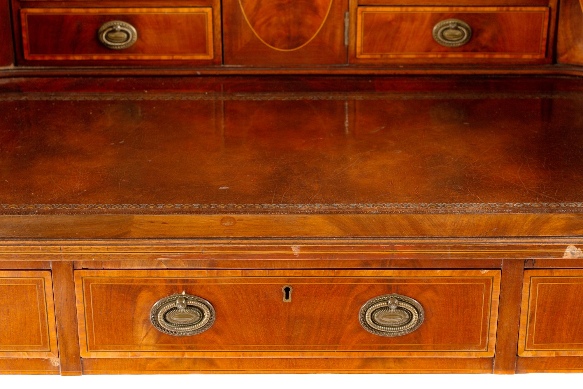 A Regency Style Mahogany Carlton House Desk