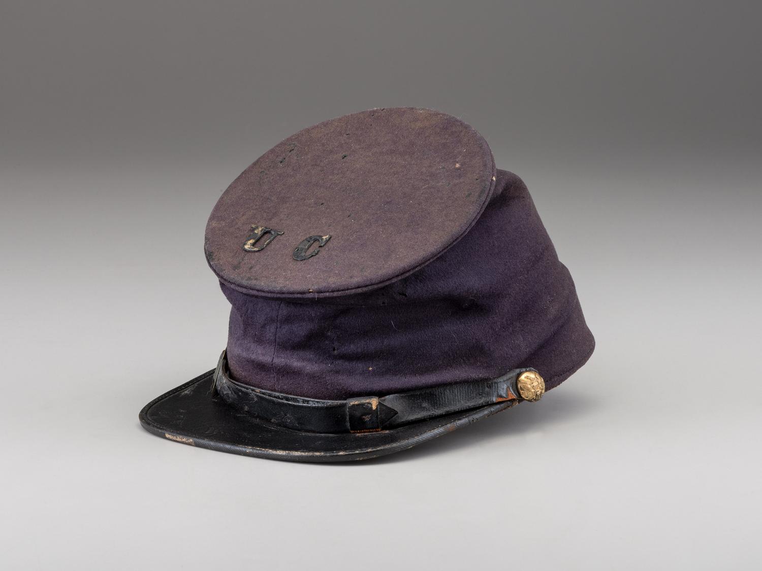 [CIVIL WAR]. Ulster County, NY forage cap with "McClellan" maker's imprint.