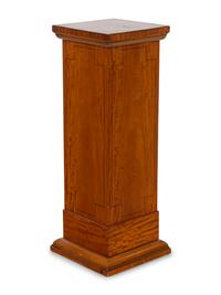 An Edwardian Satinwood Pedestal