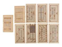 Nine Illuminated Pictorial Manuscripts