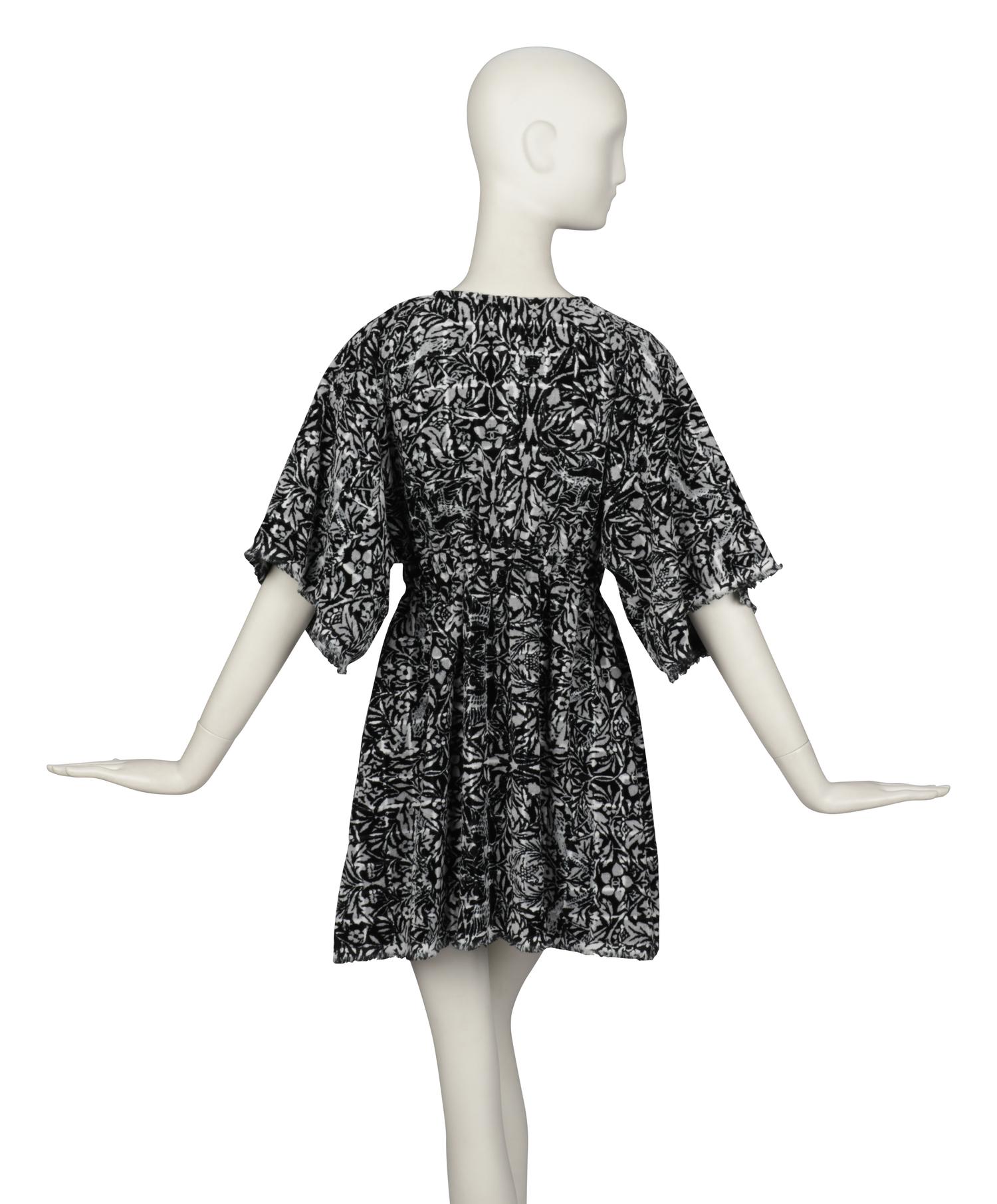 CHANEL, PRINTED TERRY MINI DRESS
